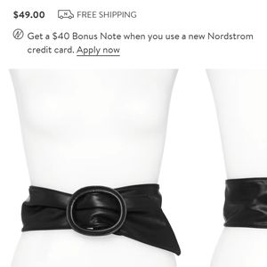 Wide Faux Leather Belt
~ Halogen